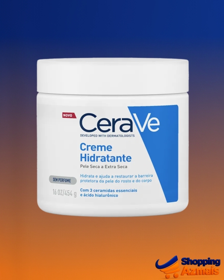 Creme Hidratante Corporal, para Pele Seca a Extra Seca, com 3 Ceramidas Essenciais e Ácido Hialurônico, Hidratação Profunda e Duradoura, Tecnologia MVE, Sem Perfu