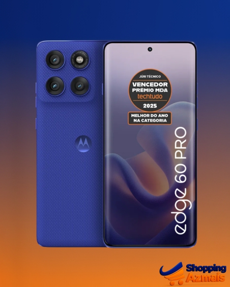 Smartphone Motorola Edge 60 Pro 5g - 256gb 24gb (12gb Ram+12gb Ram Boost) Tela Quad-curve Moto Ai 50mp Sony Camera Ultrarresistencia Militar Ip68 + Ip69 - Azul