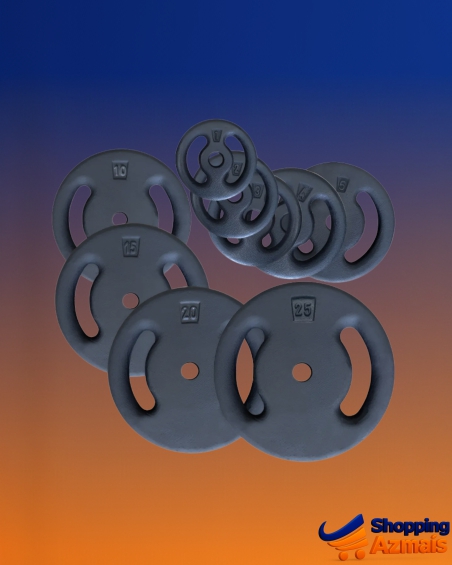 100kg Anilhas P/ Barras Halteres Musculação - Direto Fábrica