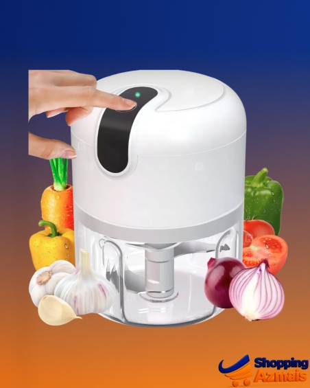 Mini Processador Moedor De Alimentos 250mL 3 Lâminas usb potente alho cebola cor sortidos