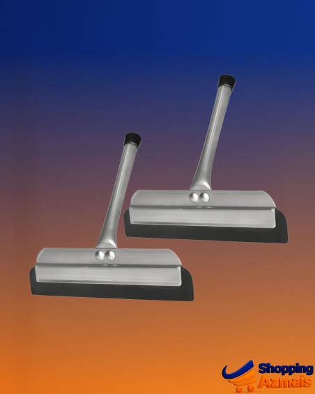 2 Unidades Rodinho Rodo Seca Pia Cozinha De Alumínio