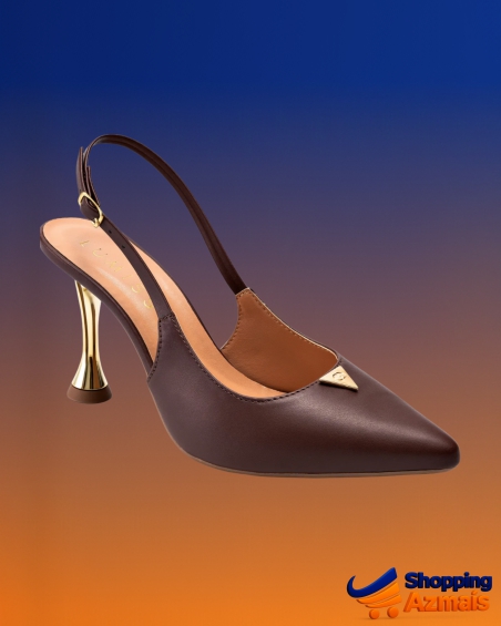 Scarpin Feminino Lumiss Bico Fino Salto Alto Metalizado