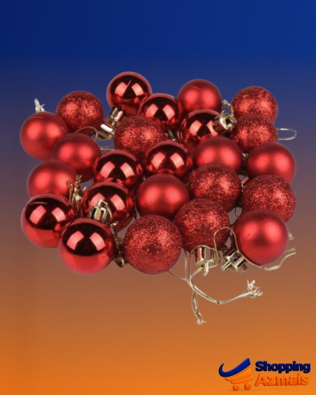 Kit 15 Bolinha De Natal 3cm Fosca Gliter Lisa Enfeite Árvore